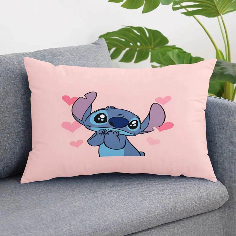 غطاء وسادة ستيتش ليلو وغطاء وسادة كرتوني لتزيين غرفة هدية عيد ميلاد الأطفال