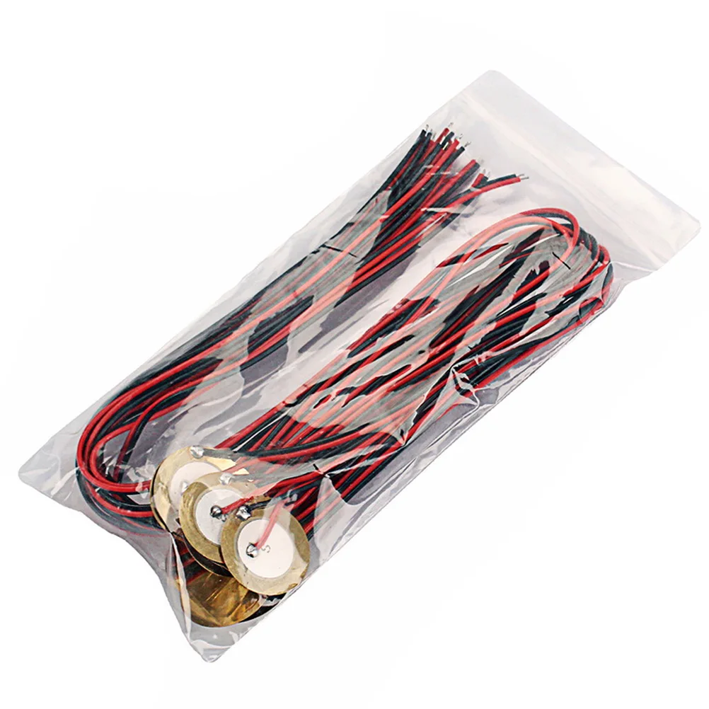 

12 PCS Guitar Pickup Buzzer Peizo Transducer Trigger Piezoelectric Disc Metal Microphone Drum With Wire