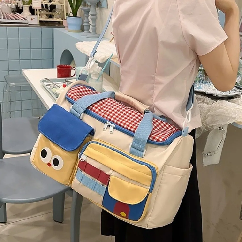 Large Capacity Dopamine Travel Bag Oxford Dedicated Shoe Compartment Gym Sports Tote Water-resistant Colorful Luggage