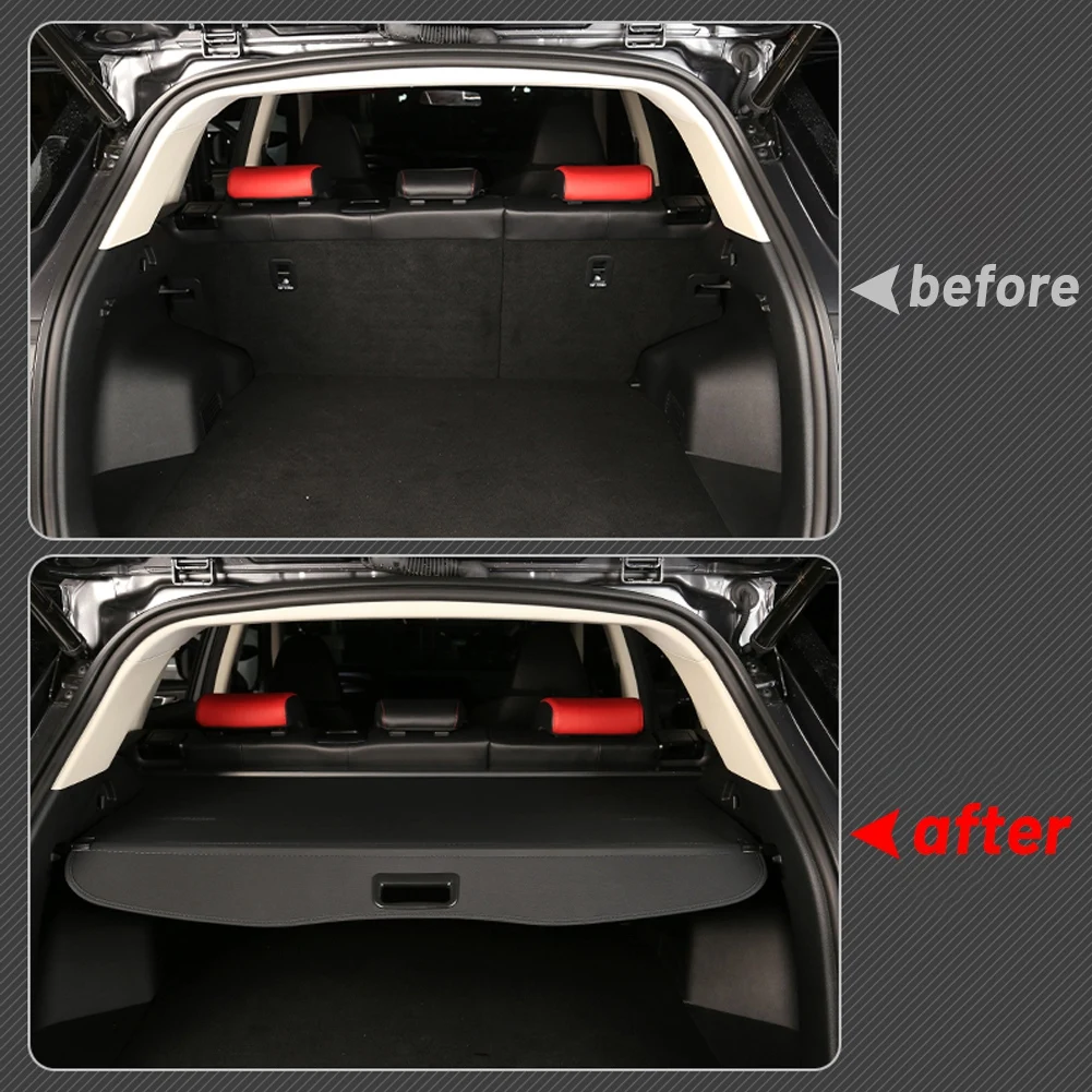 Retractable Cargo Cover Car Interior Rear Trunk Luggage Cover Security Shade Shield Curtain Fit for Changan CS35/CS55/CS75 PLUS