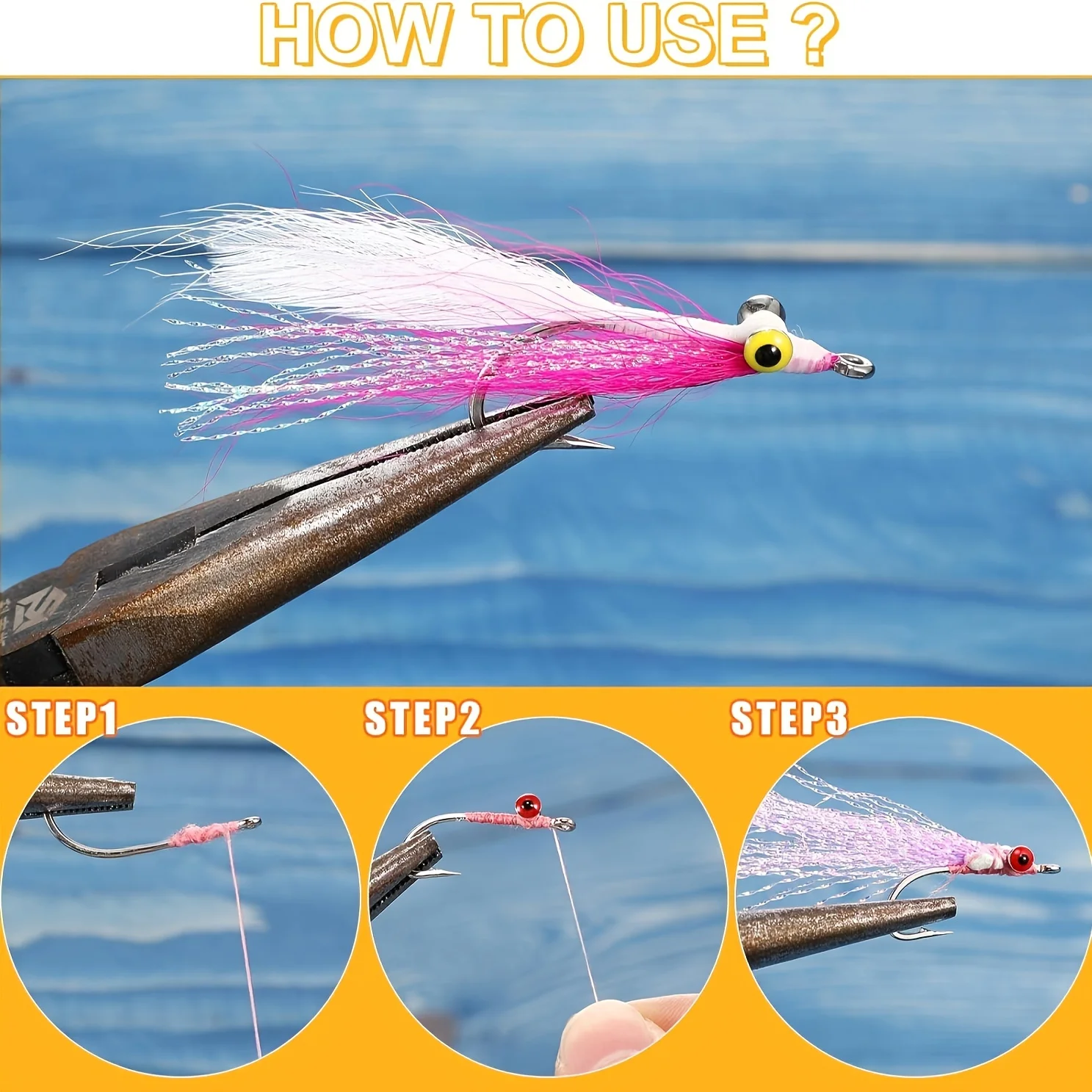 TAKBAS Fly Tying Materials Kit, 15 Pack Crystal Flash Fly Fishing Tying Materials, Assorted Colors