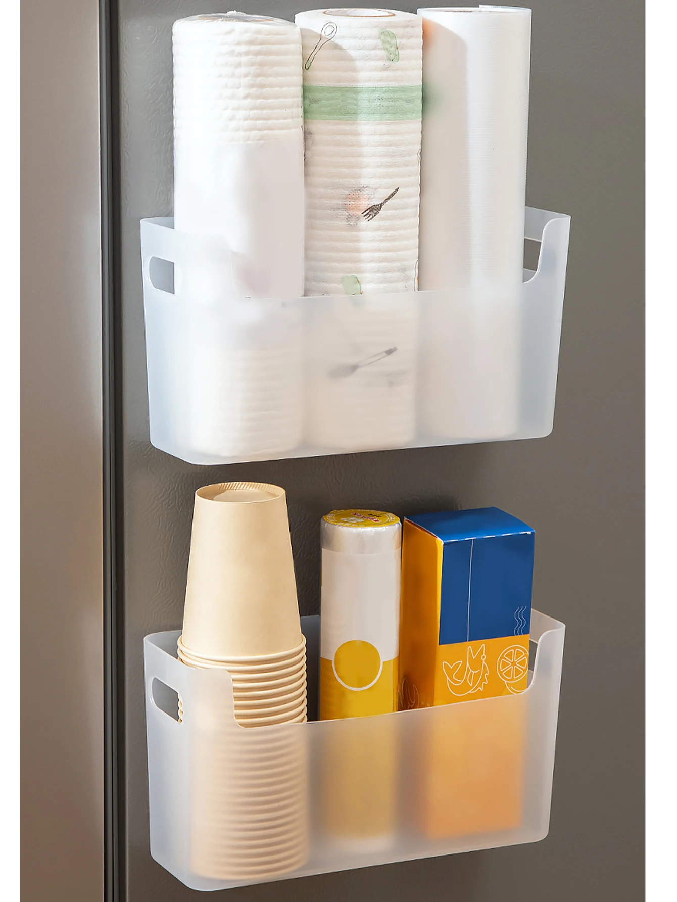 パンチフリーキャビネットドアオーガナイザープラスチック壁掛け - Food Storage Cabinet For Kitchen のレビューと価格