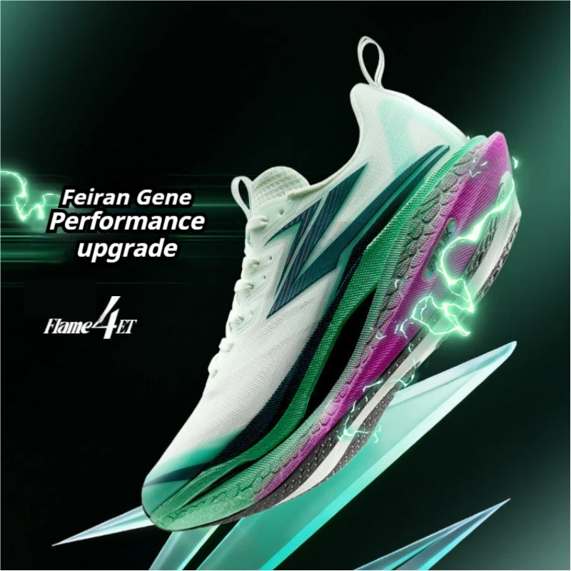 361 Degrees Flame 4 ET Men's Running Shoes Racing Marathon Shock-absorbing Rebound Breathable Cushioning Male Sneakers 672612223 view 2