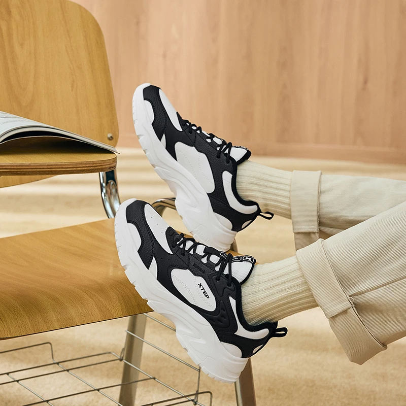 Buty bawełniane Xtep dla kobiet, zimowe, ciepłe, miękkie buty sportowe, modne, retro, wytrzymałe, wygodne sneakersy 876418370026 — zdjęcie 4