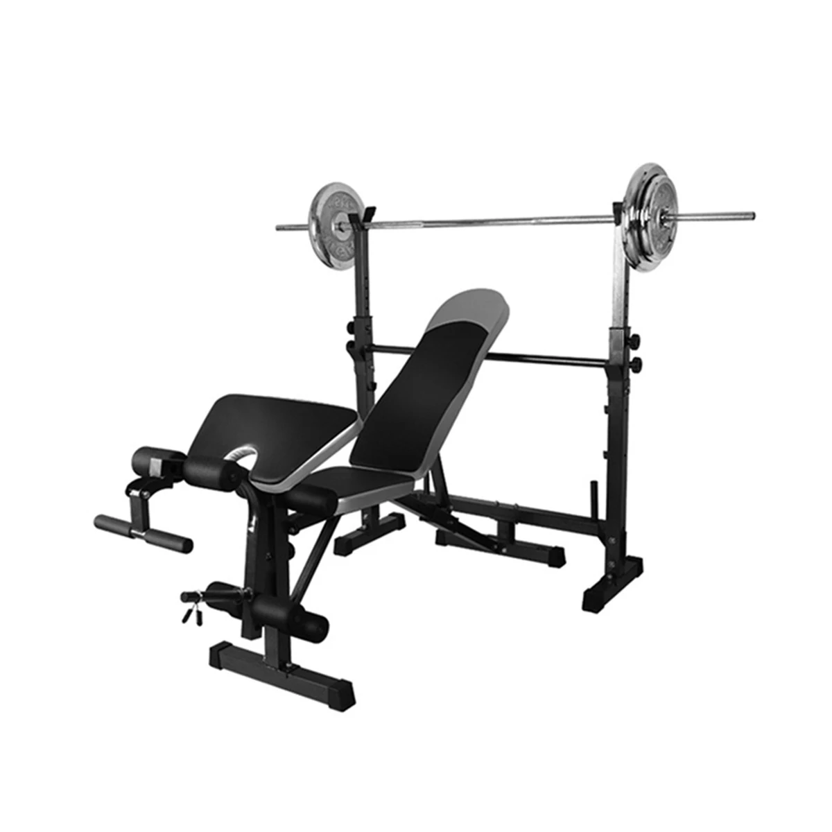 Panca per sollevamento pesi regolabile multi attrezzatura da palestra domestica con barra pull down lat