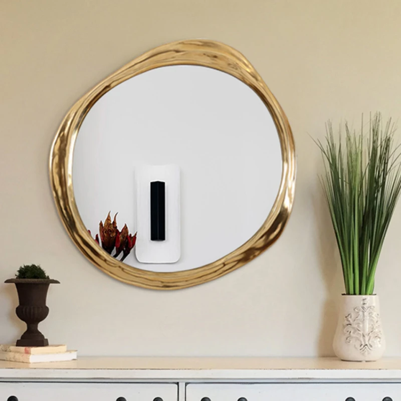 

Bedroom Wall Decorative Mirror Nordic Large Bathroom Decorative Mirror Makeup Dekoracyjne Lustro Home Decoration Luxury YY50DC