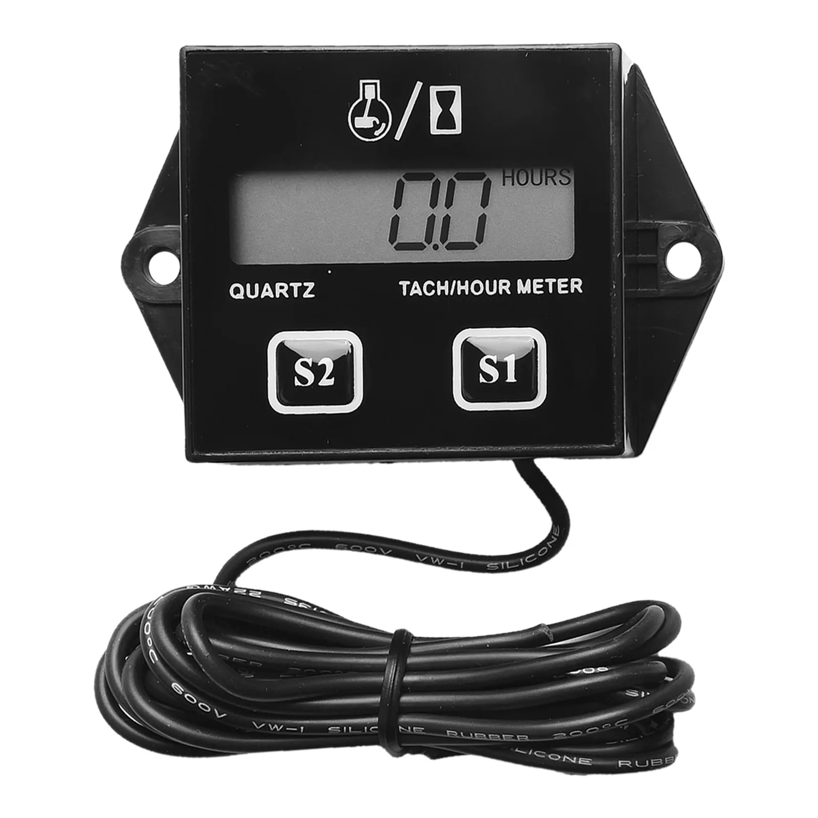 7*4*2cm Hour Counter Elcometer Digital Hour Meter Customizable Induction Wire Length Epoxy Sealed For Durability