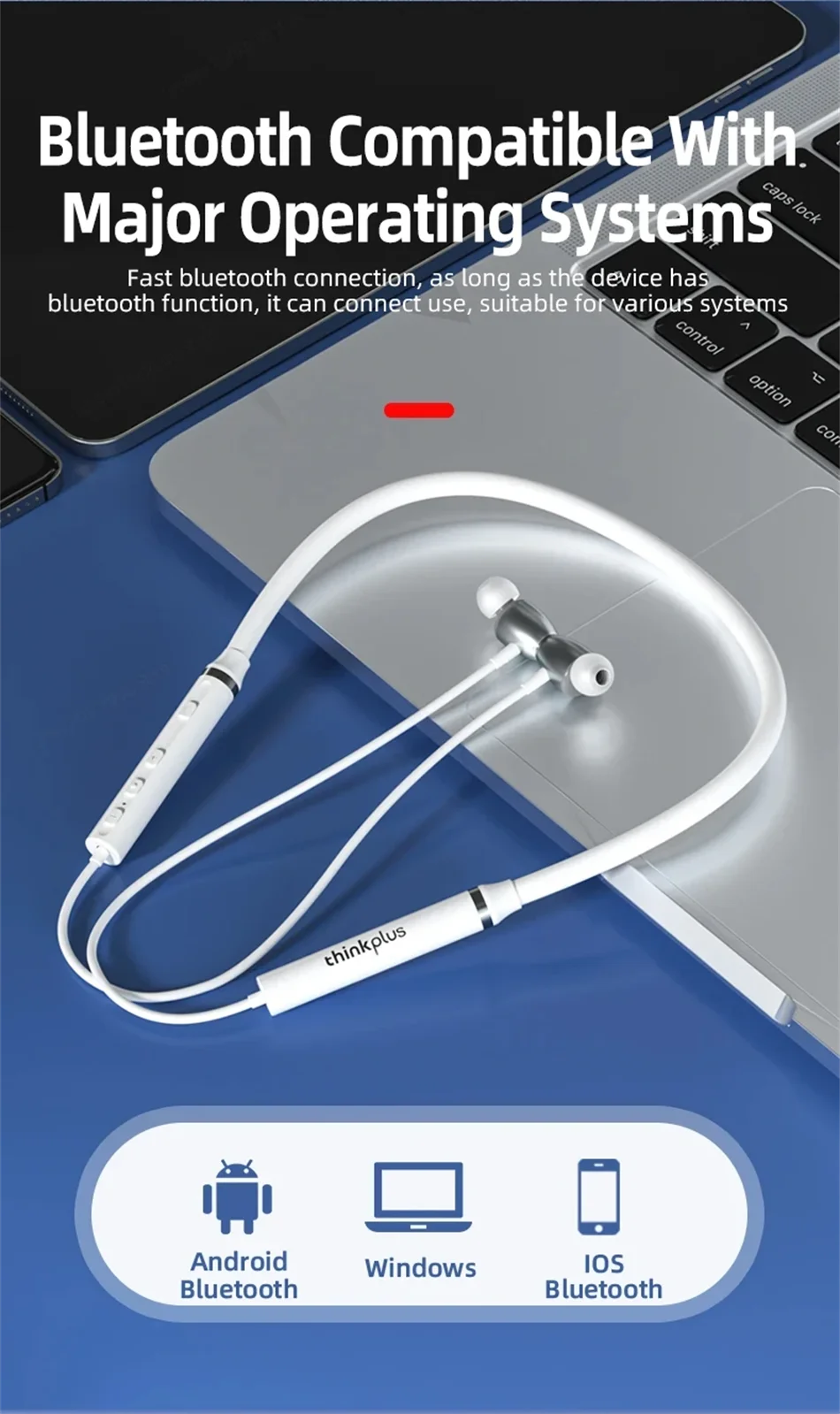Lenovo he05x auriculares bluetooth de cuello impermeables hifi_voghion.com