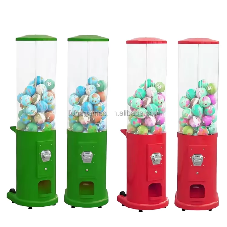Reliable Cylindrical Gachapon Machine Capsule Vending Machine Coin Operated Toy Egg Dispenser For Amusement Centers And Pubs