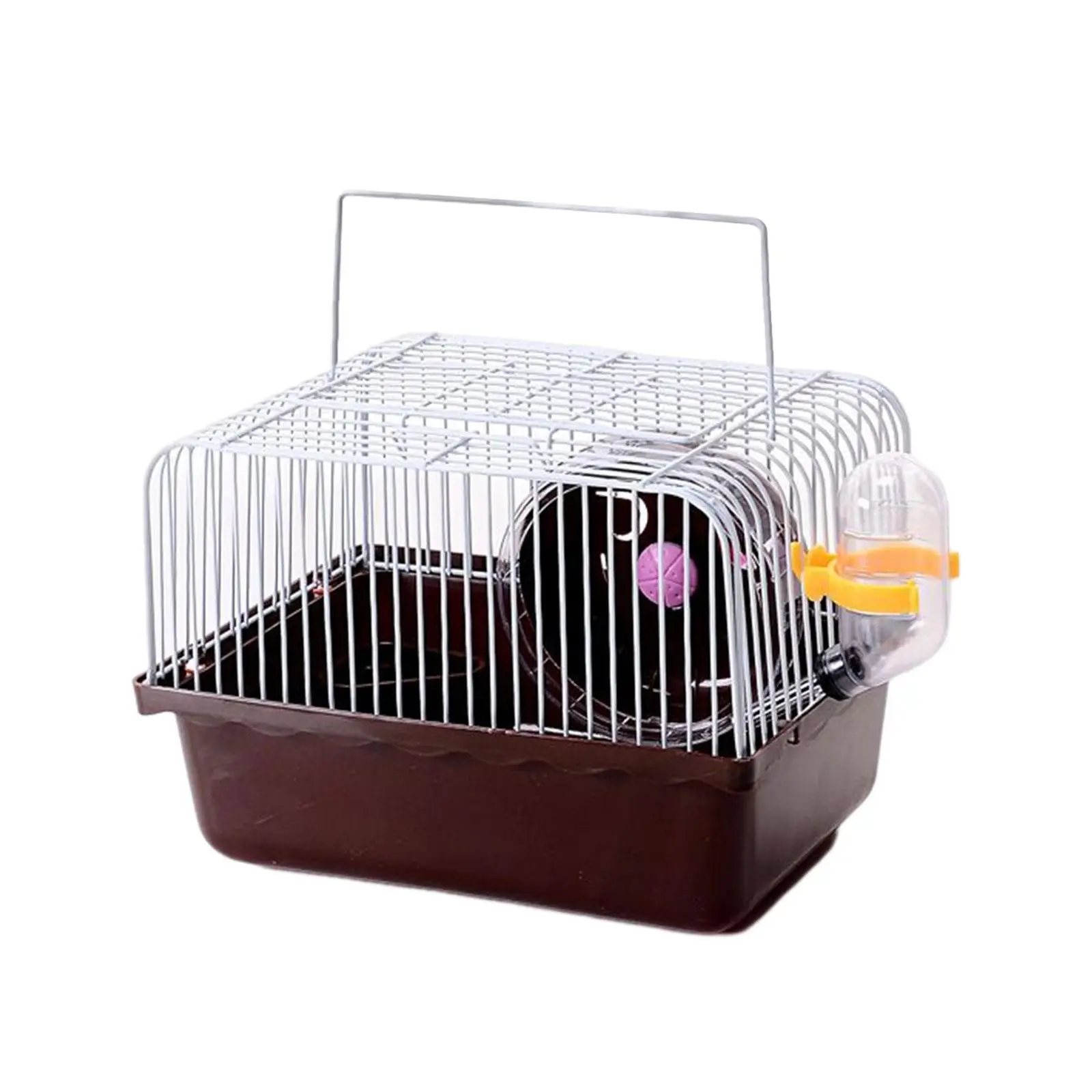 Hamster Cage Small Water Bottle Travel Cages for Gerbil Habitat House Pet Supplies