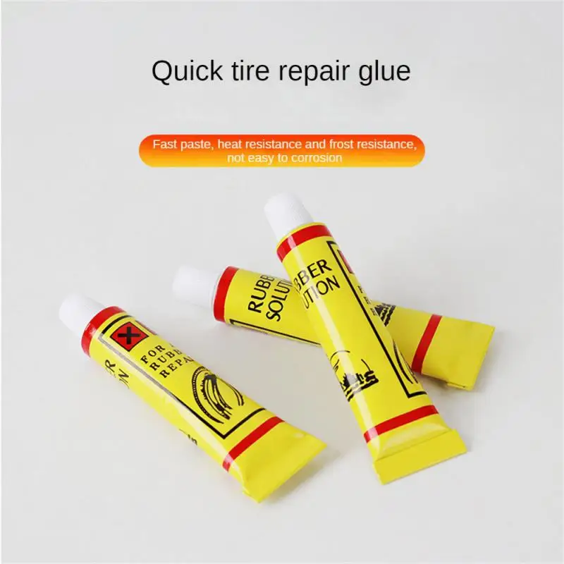 Car Motorcycle Bicycle Tire Repairing Glue Inner Tube Puncture Repair Glue Agent Emergency Portable Tyre Vulcanized Glue 1-10pcs