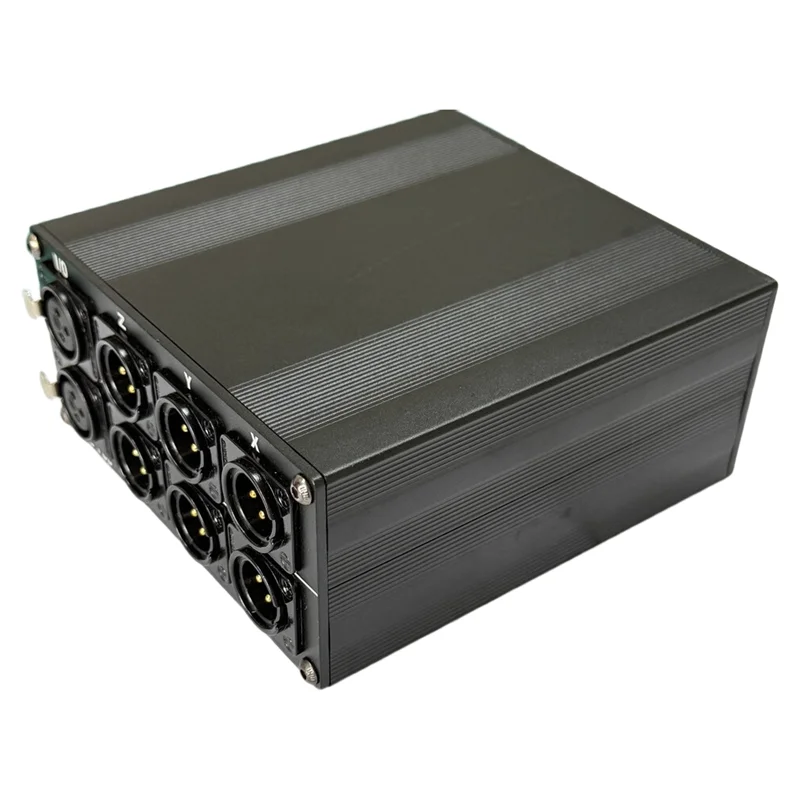 FORW-XLR 3-Male 1-Female 3-Way Stereo Audio Switcher 3 In 1 Out Or 1 In 3 Out Passive Splitter Box Selector