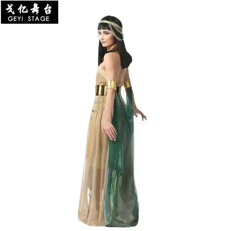 أزياء فرعون المصري القديم للهالوين، أزياء الملك الإمبراطورة الملكة كليوباترا، ملابس تنكرية للرجال والنساء