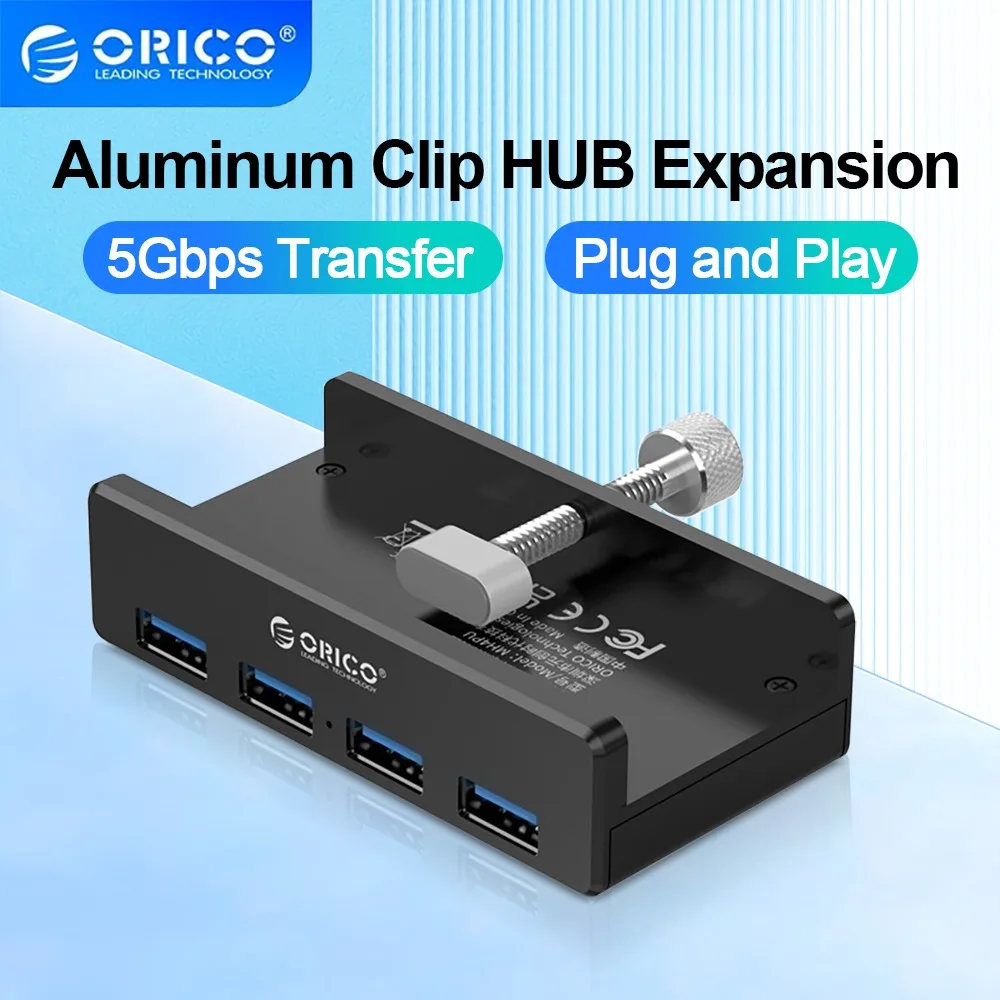 ORICO USB 3.0 HUB with Power Supply Super High Speed Expansion 5Gbps Data Transmission Suitable for Pc Accessories Macbook Pro