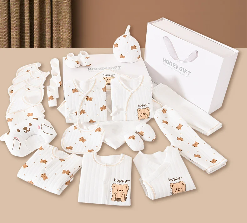 Newborn Baby Clothing Set 20/22/26 pieces/0-6 Months 100% Cotton Kids Clothes Suit Unisex Infant Boys Girls Clothing Set New