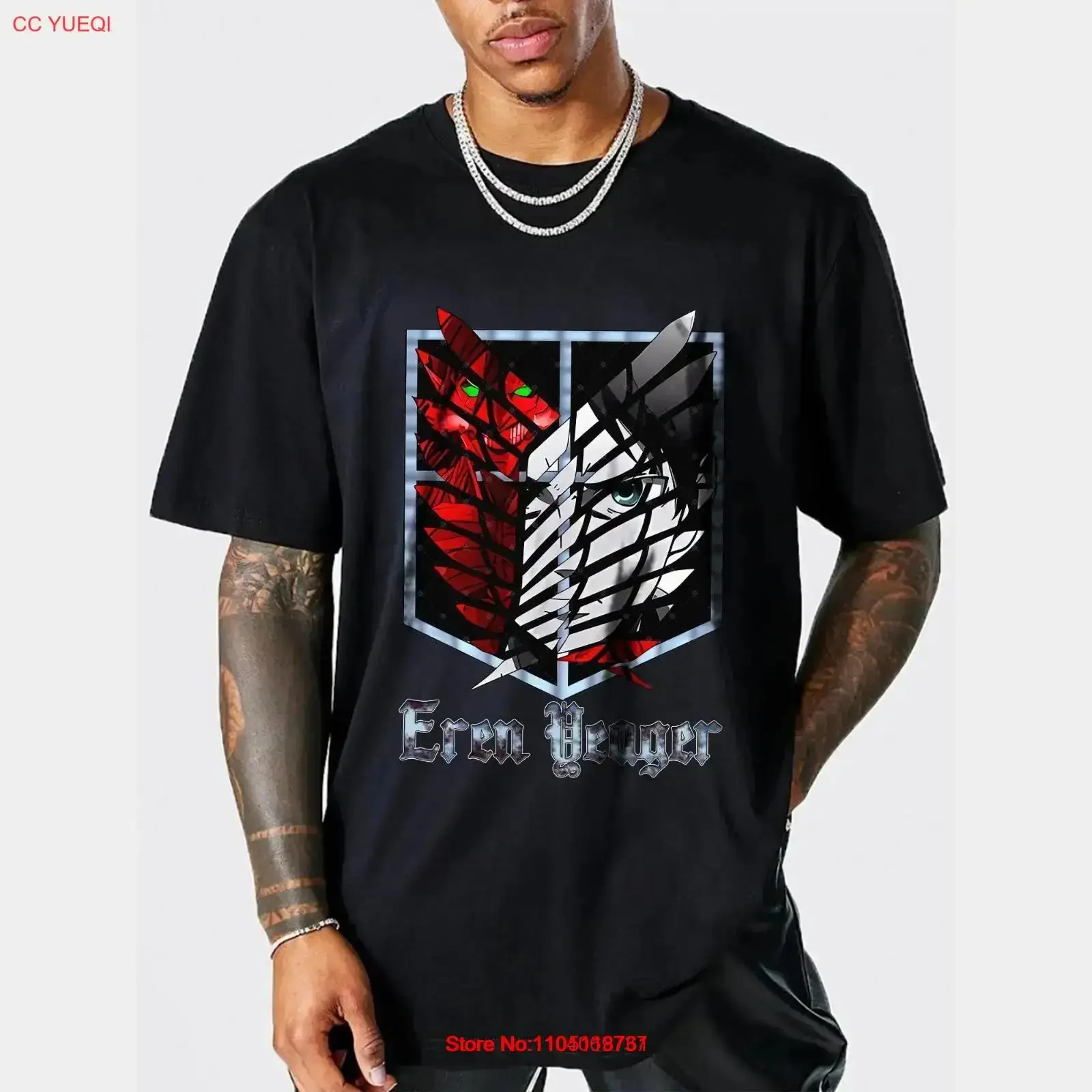 Eren Yeager T shirt Attack on Titan Anime Reprint vintage Washed Comfortable Soft Casual designer clothes Top For Everyday Wear