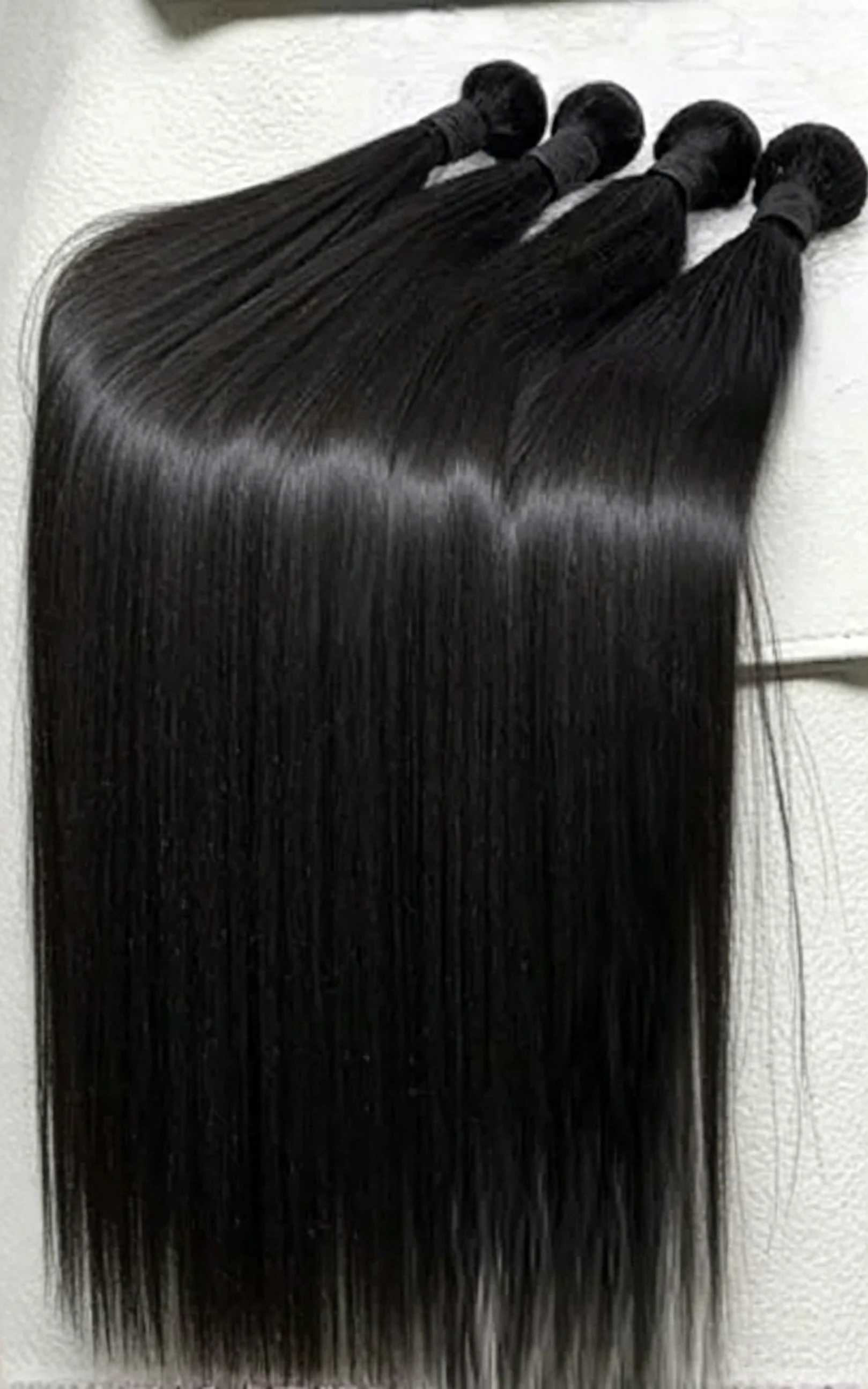 Smilegirl Paquetes de Cabello Humano Remy Brasileño Liso Natural de 30, 32, 38, 40 Pulgadas, Extensiones de Cabello Virgen para Mujer, 1, 2, 3, 4, 5 Paquetes