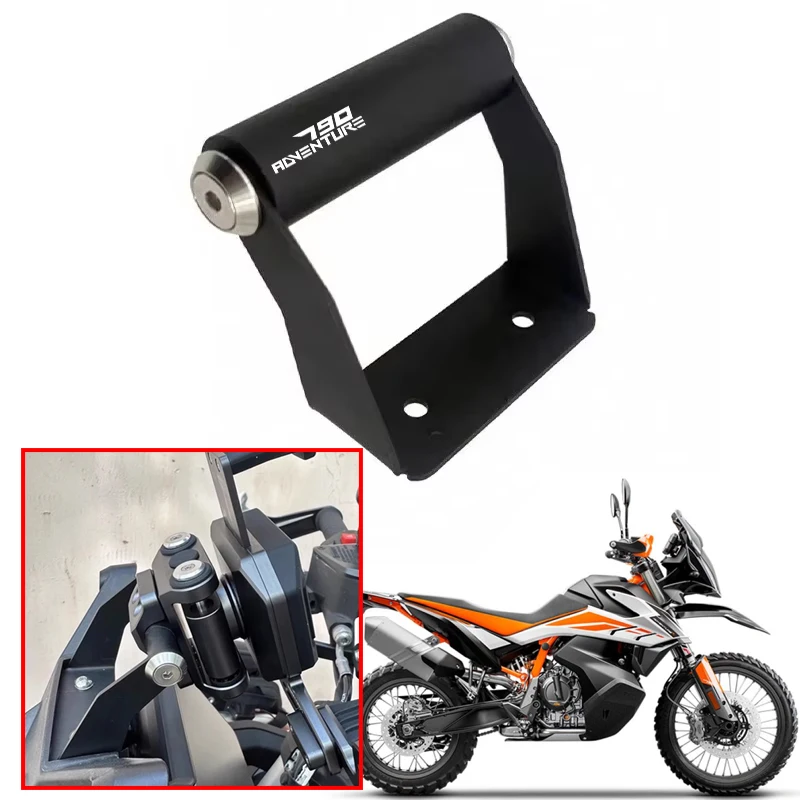 

Motorcycle Front Phone Stand Holder Smartphone Phone GPS Navigaton Plate Bracket Fit For 790 890 ADV Adventure R 2024 2025