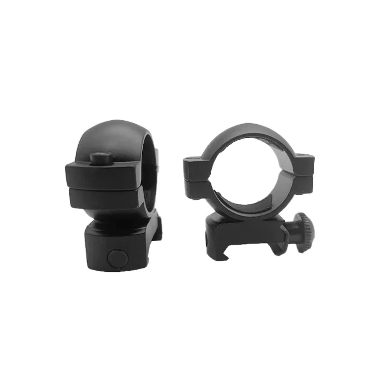 2PCS Scope Mount Rings Diameter 25.4mm 1 inch Low Profile With 20mm Rail Base For Hunting Riflescope Flashlight Mounting