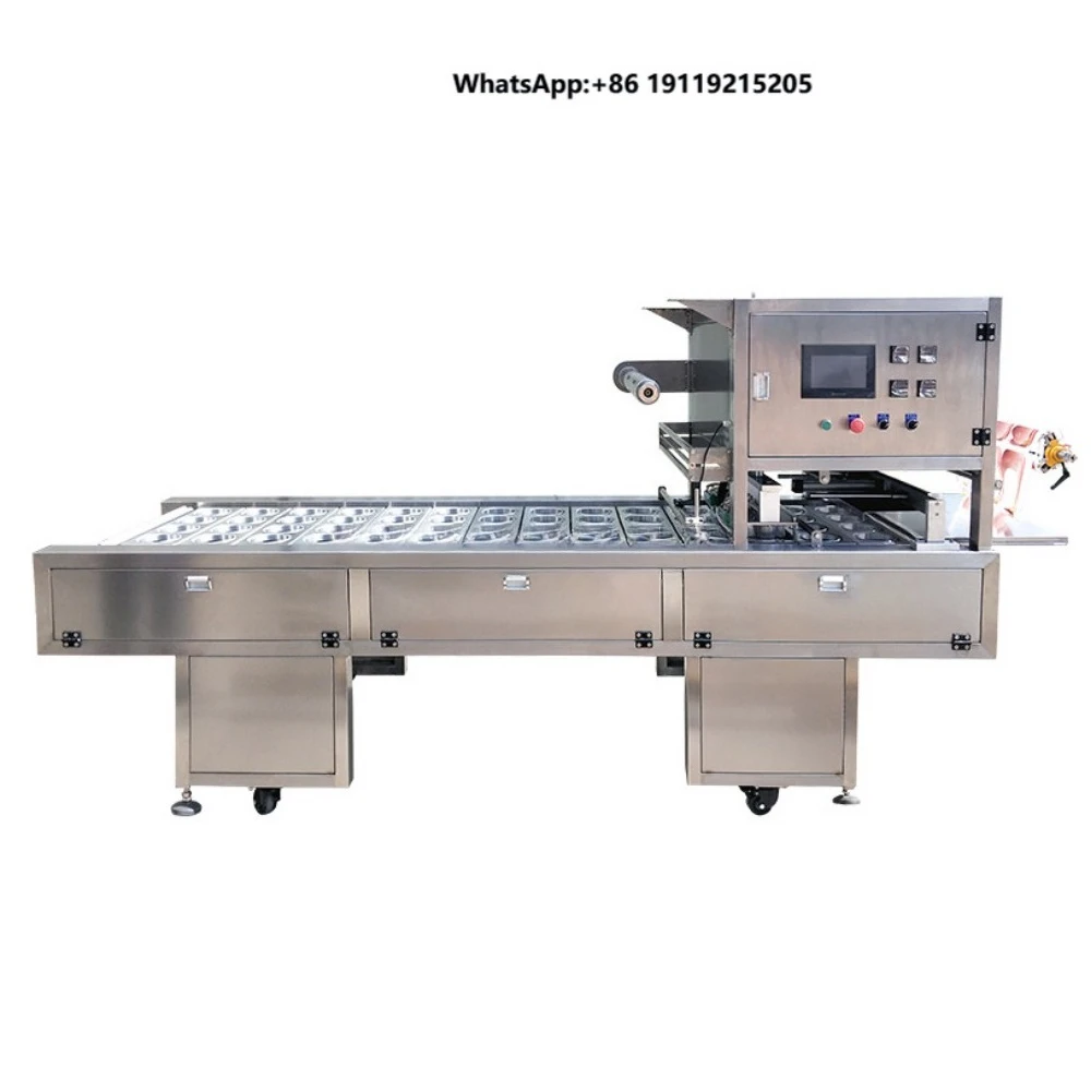 Automatic Pneumatic Multi Head Cup Sealing Machine Customizable Tray Lid Sealer for Milk Tea Bubble Tea Cans Bags Pouch Takeaway