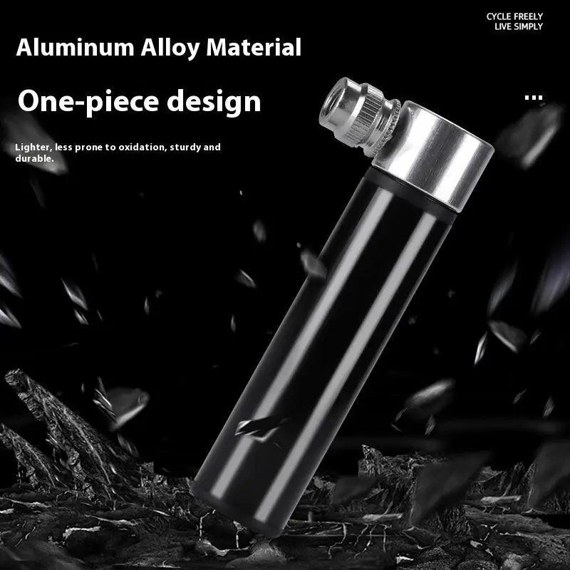 مضخة دراجة صغيرة من سبائك الألومنيوم، مضخة فضية محمولة، مضخة دراجة جبلية على الطرق، مضخة تعبئة الإطارات، معدات ركوب الخيل في الهواء الطلق
