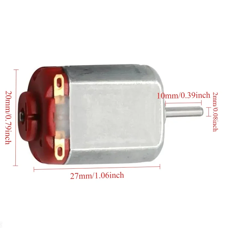 3/6/10 قطعة عام 130 موتور تيار مباشر مايكرو DC3-6V 5000-10000 دورة في الدقيقة محرك لمحرك كهربائي مصغر أربع عجلات المحرك الصغيرة لتقوم بها بنفسك اللعب #5