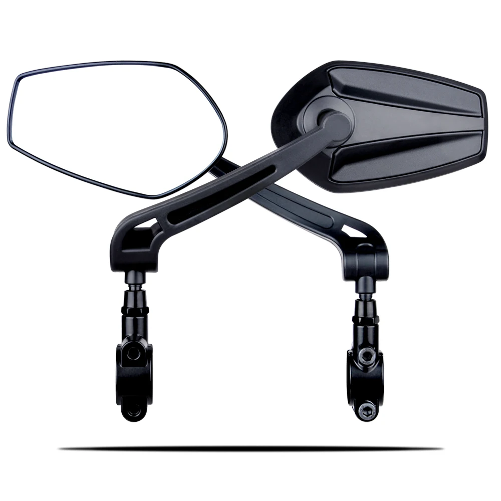 360 Degrees Adjustable Glass Bicycle Rearview Mirrors Electric Bike Handlebar Rotatable Rear View Mirror