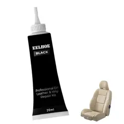 Crema de reparación avanzada de cuero para coche, relleno de reparación de sofá, asiento de coche, Kit de pulido de reparación adicional de cuero, 20ml