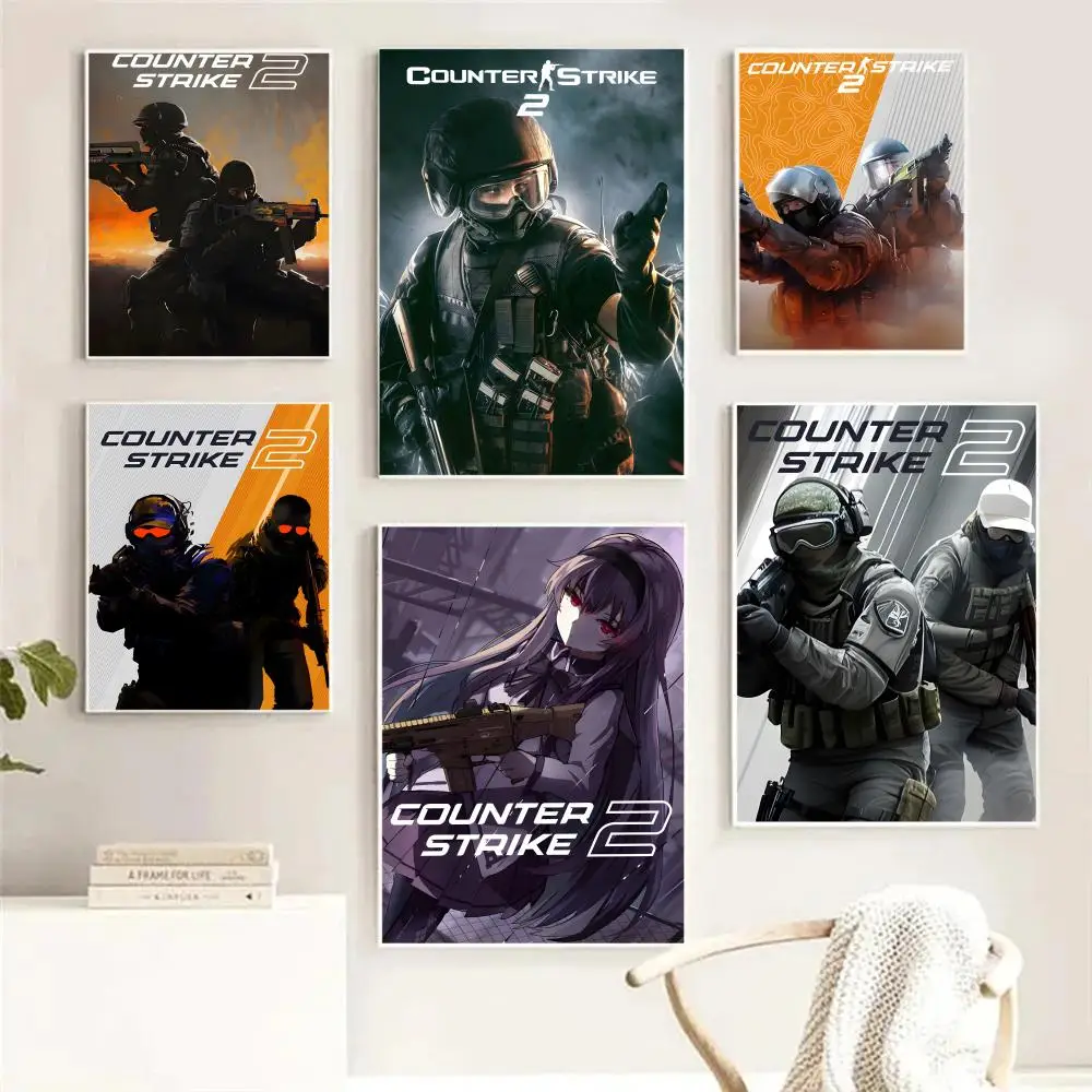 

Game CS-c-Counter-Strike 2 Poster HD Print Personalized Canvas Wall Mural Art Poster Photos For Living Room Home Decor