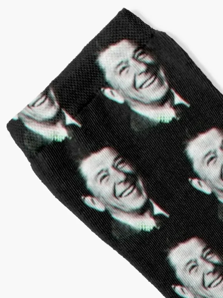 Ronald Reagan Retro Halftone dots pattern vintage Retrowave 80s Retro style Punk genX HD HIGH QUALITY ONLINE STORE Socks