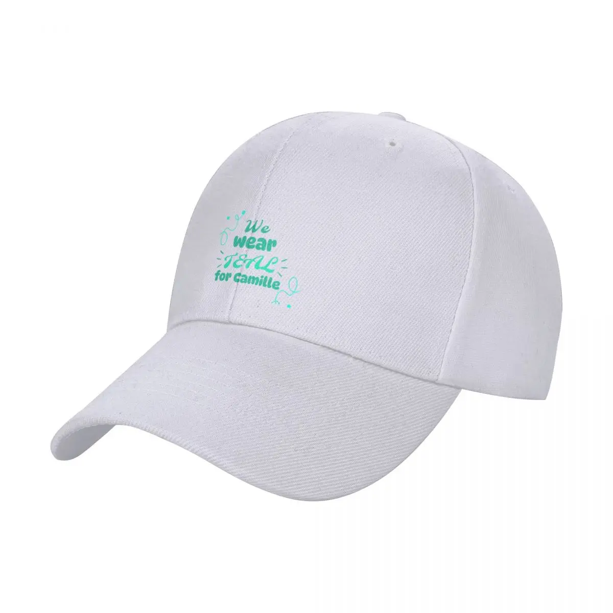 

We wear teal for Camille! Baseball Cap derby hat Luxury Hat Kids Hat Men's Hats Women's