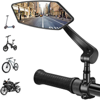 2Pcs Bicycle Rear View Mirror Bike Cycling Clear Wide Range Back Sight Rearview Reflector Adjustable Handlebar Left Right Mirror