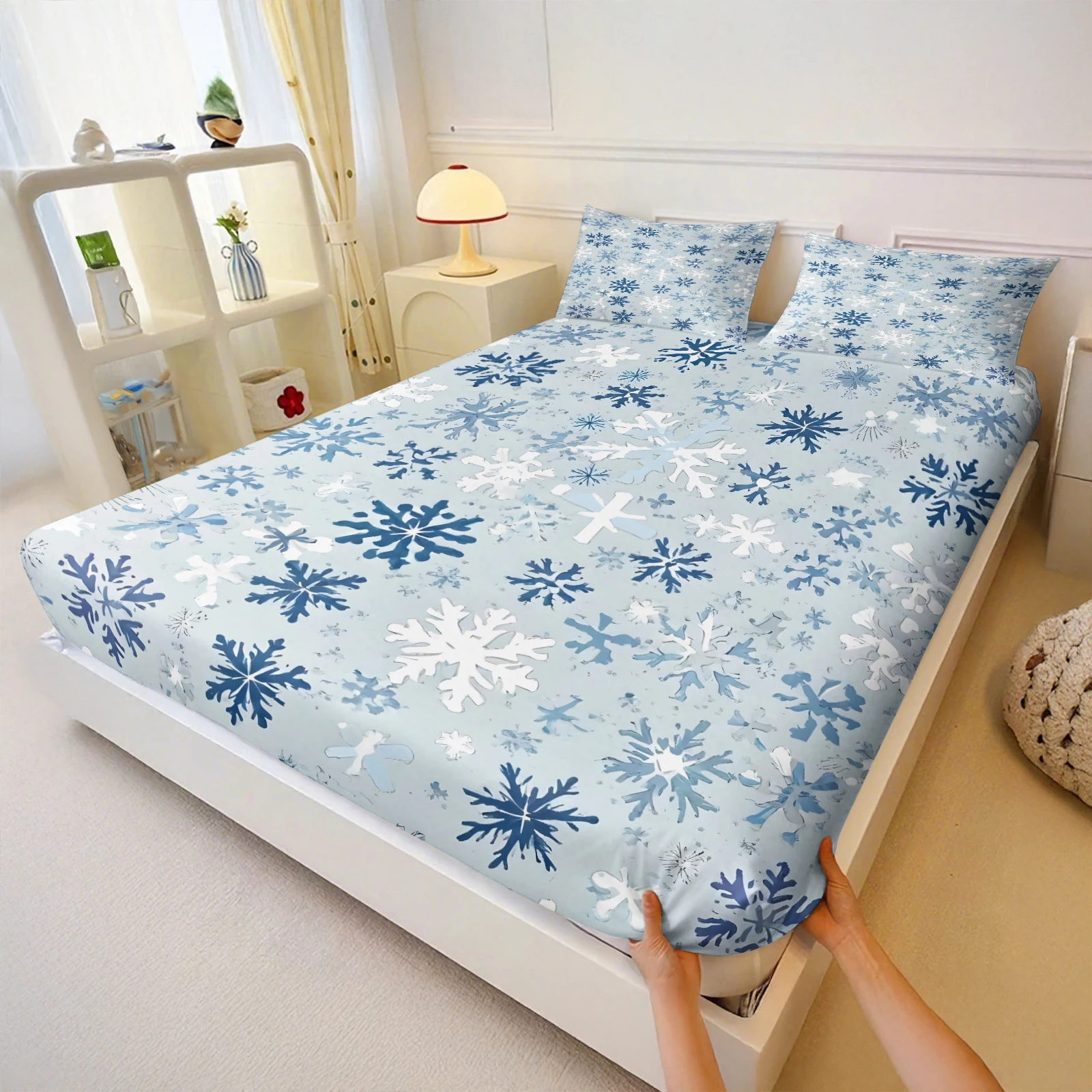 Ensemble de draps-housses impr - Fitted Bed Sheets Deep Pocket avis et prix
