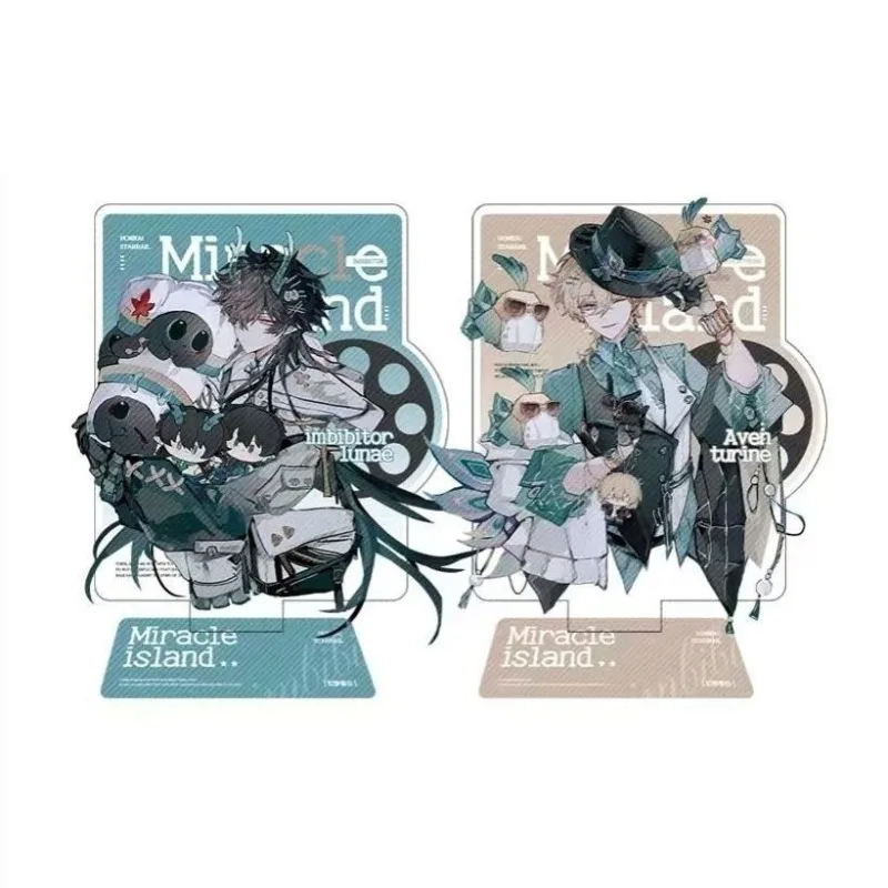 10cm/3.93in Honkai: Star Rail Game Standing Plates Acrylic Card Figures Creativity Collectible Table Top Model Valentines Gifts