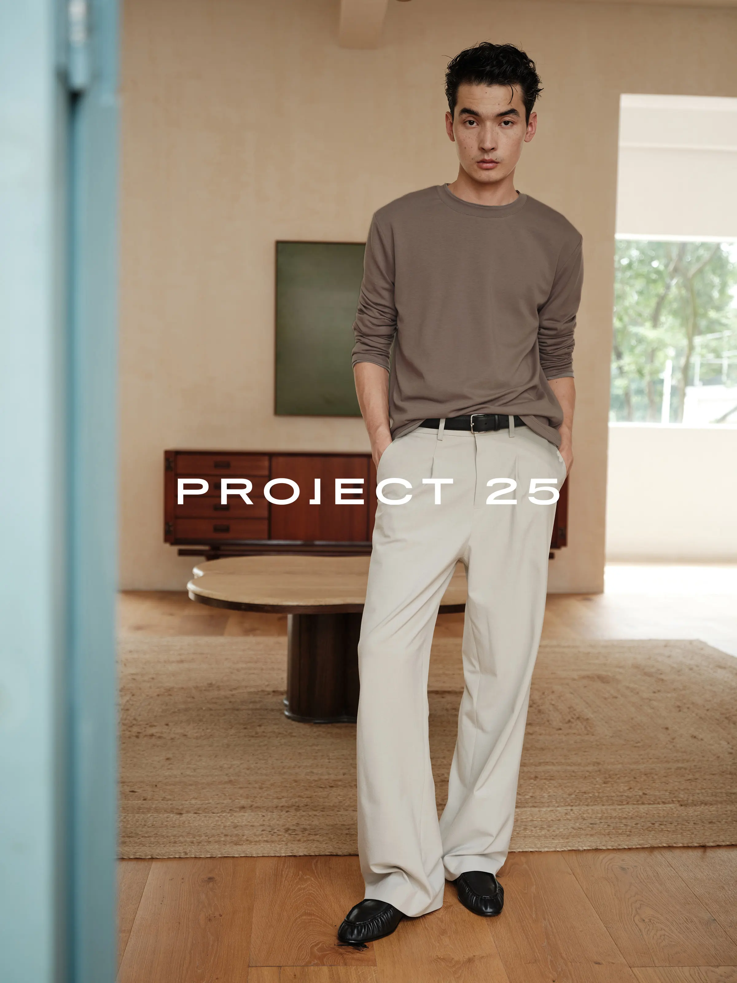 PROJECT 25 Men's TR Blend Single Pleat Straight Leg Trousers  3D Tailored Wrinkle-Resistant Commuter Pants for Business Casual