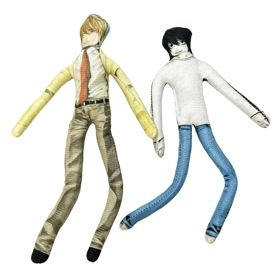 Hot Anime Death Note Doll Plush Stuffed Dolls Iron Wire Joint Flexible Fashion Room Decoration Halloween Gifts
