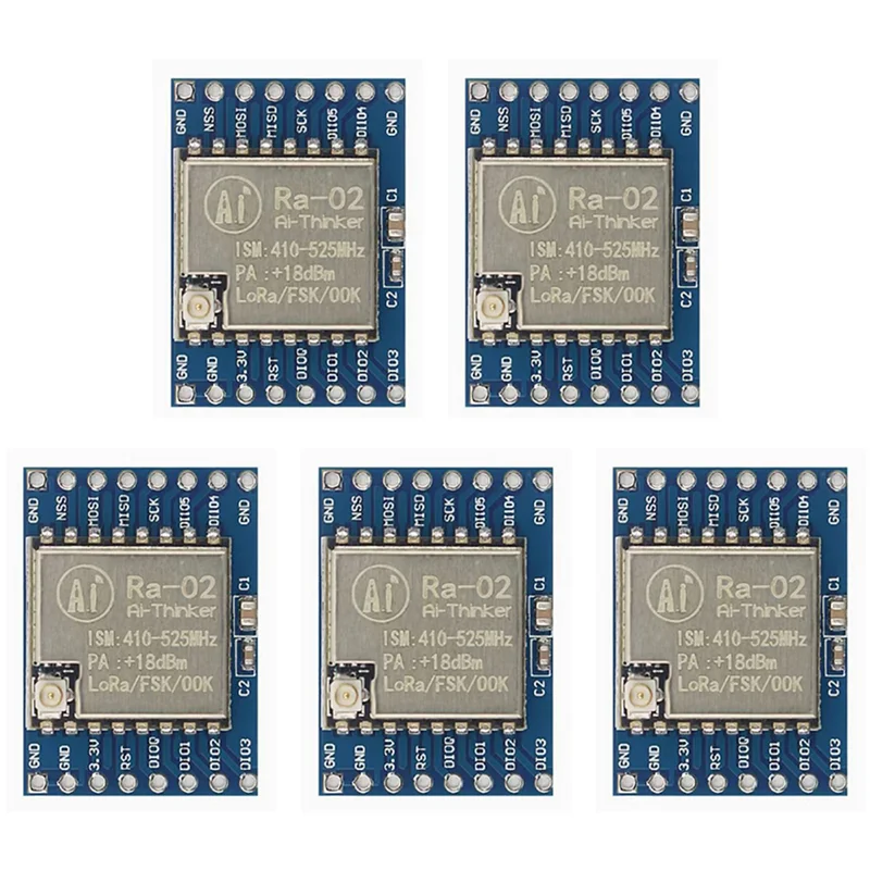 

【COOL】5X SX1278 Модуль Lora Lora 02 433M Модуль адаптера Беспроводная передача Модуль связи SPI