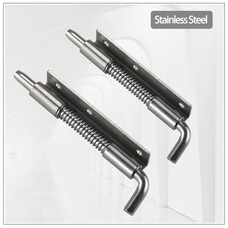 

Stainless Steel Spring Bolt Hinge Industrial Electrical Storage Room Cabinet Door Detachable Door Bolt Pin Lock