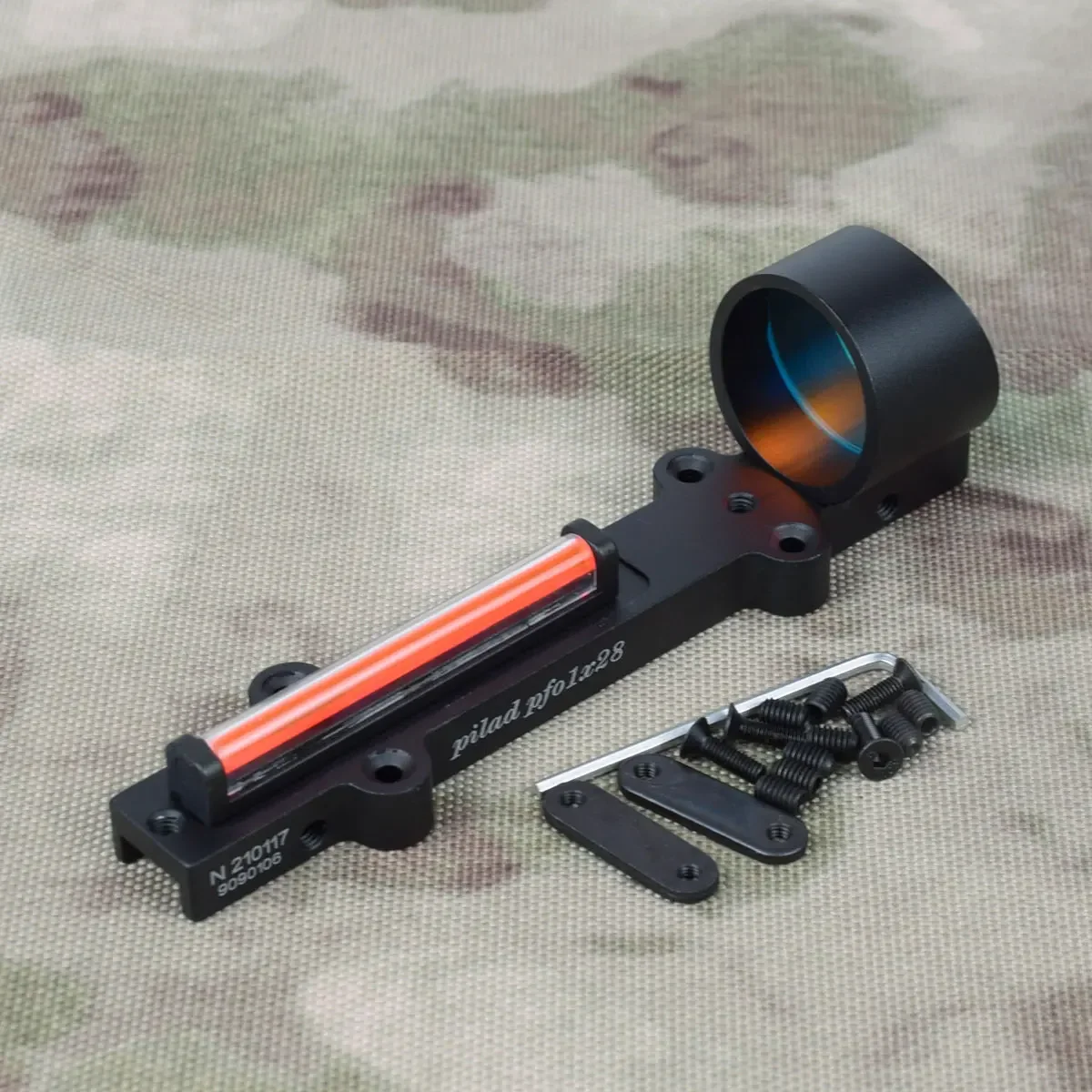 Imagem -05 - Light Peso Holographic Sight Scope Fit Espingardas Rib Rail Green Fiber Tiro Holográfico Fit 1x28 11 mm Trilho Caça