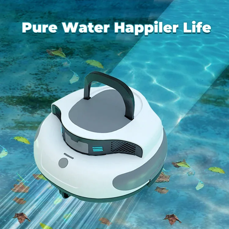 For Swimming Pool 100 Mins Long Lasting Clean 100 Sq.Ft Cordless Pool Robot Automatic Pool Cleaner