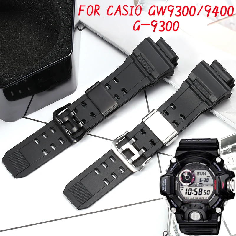 Resin Watchband Fit For Casio GW9400 GW9300 Men Waterproof Strap Stainless Steel Loop Rubber Bracelet Watch Accessories