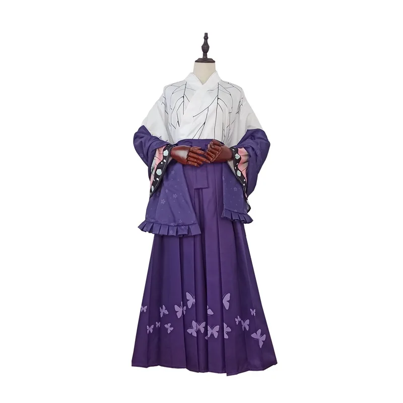 أزياء أنيمي شيطان التأثيرية كامادو تانجيرو كامادو Nezuko Agatsuma Zenitsu Kochou Shinobu كيمونو الزي الرسمي