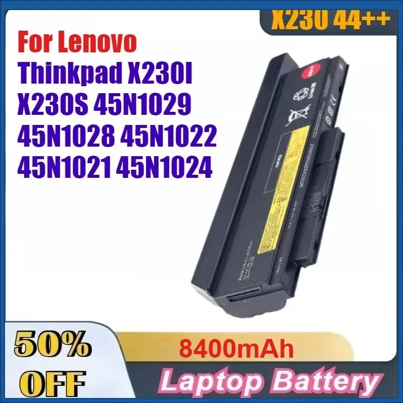 High-Quality 8400mAh X230 44++ Laptop Battery for Lenovo Thinkpad X230I X230S 45N1029 45N1028 45N1022 45N1021 45N1024