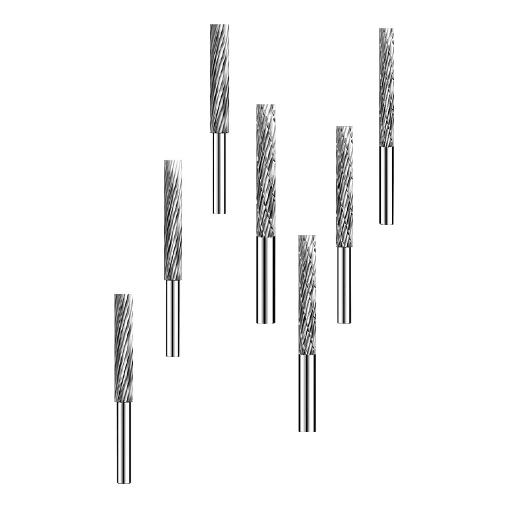 1PC 3mm 4mm 5mm 6mm Shank Rotary Burr Tool Diamond Coated Cylindrical Burr Shank Rotary Burr Rotary Power Tools