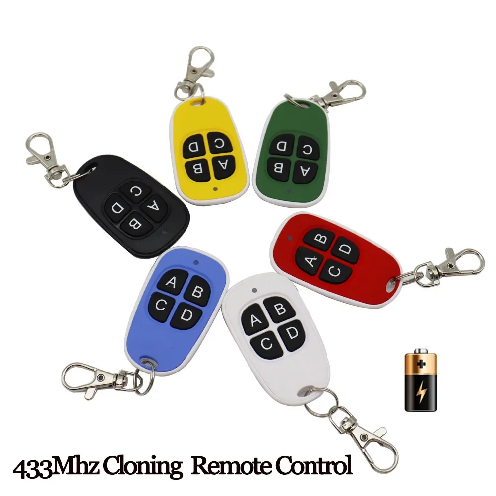 433MHz 4 Keys Copy Garage Door Remote Control Universal Remote Control Cloning electric gate Remote Controller Duplicator Key