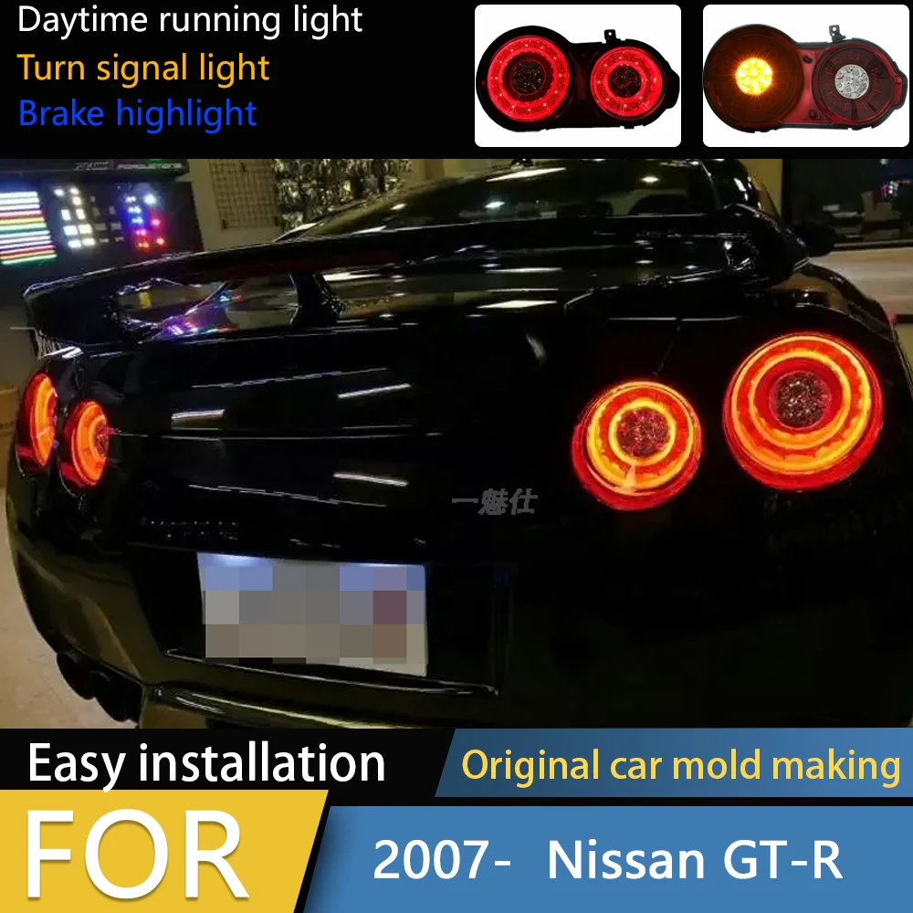 

Car Styling for Nissan GT-R LED Tail Light 2009-2017 GTR Tail Lamp LED DRL Turn Signal Brake Reverse auto Accessories