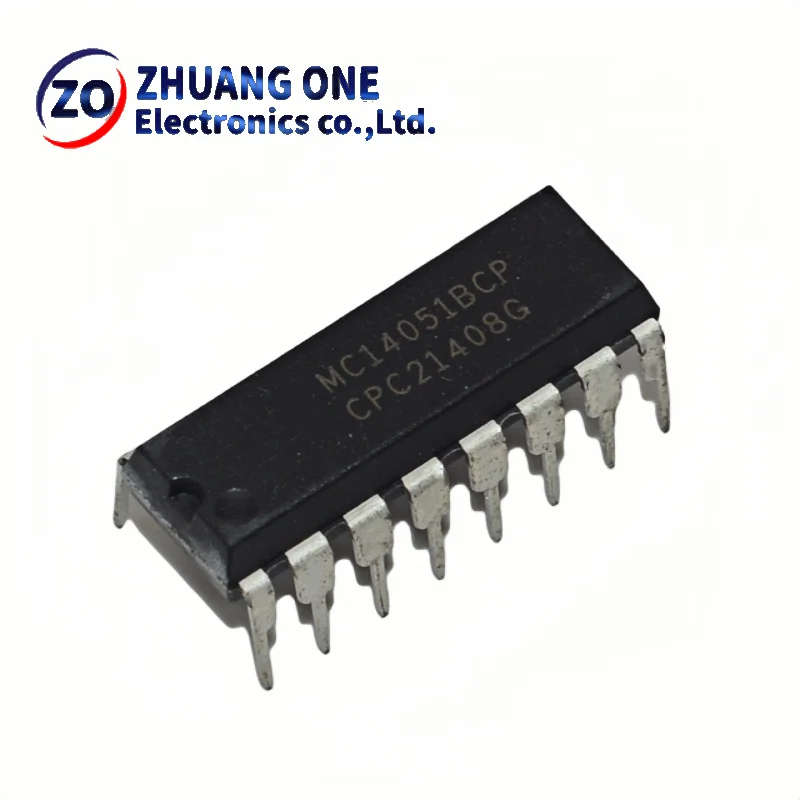 10PCS New imported original MC14051BCP MC14051 in-line DIP16 analog switch/data selector