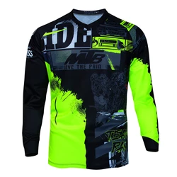 MTB Downhill Jersey Men Mountain Bike Racing T-Shirt Bicycle Cycling Long Sleeve Sports Shirt Motorsport Motorcycle Motocross