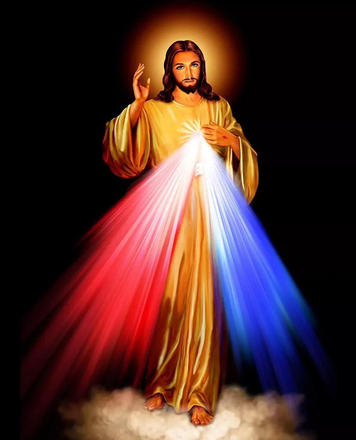 

Divine Mercy Image Love Jesus Christ Motivational Print Art Canvas Poster For Living Room Decor Home Wall Picture