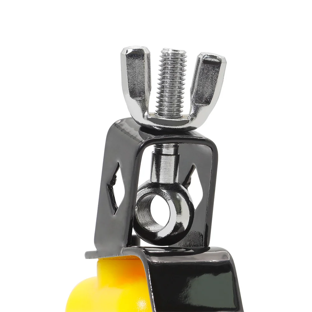 Sino de vaca de peixe de madeira quadrado amarelo roxo passo gado instrumento de percussão para crianças música ritmo aprendizagem abs